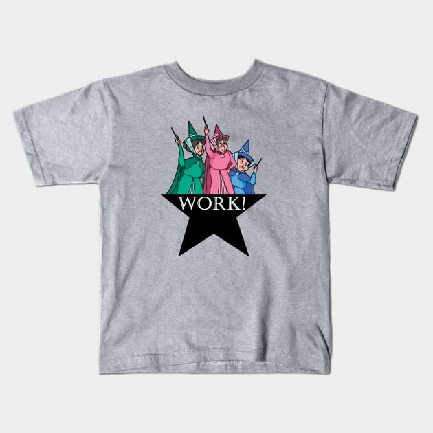 Work! Kids T-Shirt by ImageNation